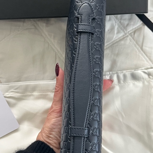 New Gucci large leather travel wallet with micro GG - Picture 10 of 10